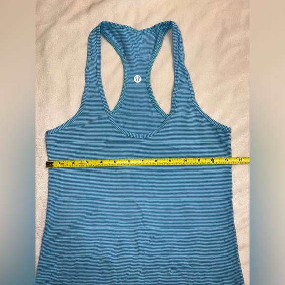 Lululemon Cool Racerback Reversible Striped Tank Top - Fitted / Size 4 - Picture 4 of 4